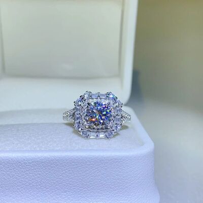 1 Carat Moissanite 925 Sterling Silver Ring 💜