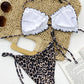 BEACHIN' Frill Trill Halter Neck Bikini Set