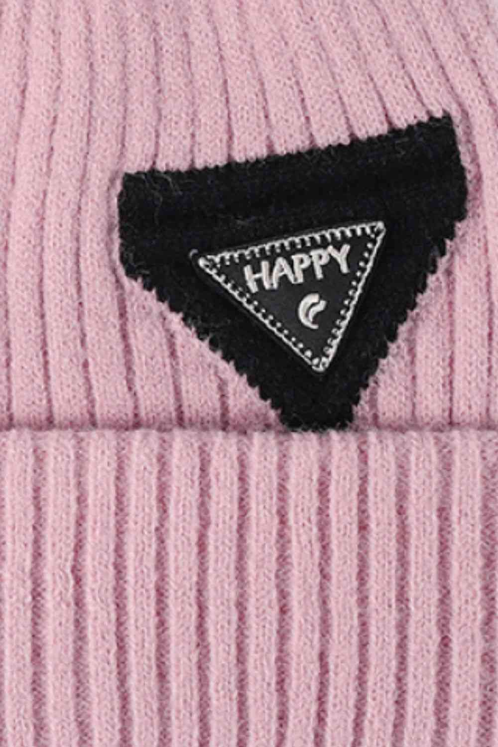 CHIC HATZ HAPPY Hat Contrast Beanie