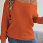 Allissa Asymmetrical Neck Cold Shoulder Long Sleeve Sweater