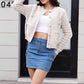 Button Up Round Neck Cardigan