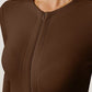 Adryane Jay Zip Up Long Sleeve Bodysuit