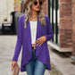 Full Size Open Front Long Sleeve Cardigan