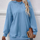 Round Neck Drop Shoulder Long Sleeve Sweatshirt