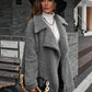 Double Take Zip-Up Collared Teddy Jacket