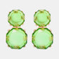 Geometrical Shape Zinc Alloy Frame Dangle Earrings