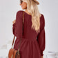Full Size V-Neck Lantern Sleeve Blouse