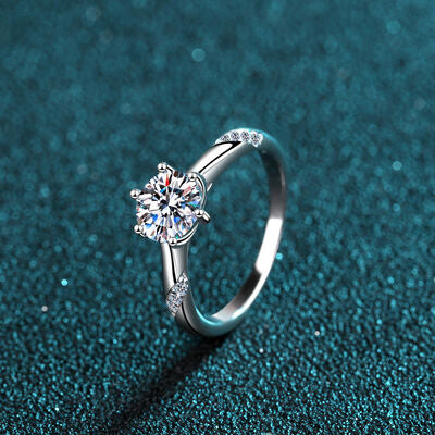 1 Carat Moissanite 925 Sterling Silver Ring 💜