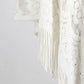 Fringe Openwork Surplice Cape Sleeve Poncho