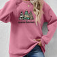 CHRISTMAS THEMED Graphic Round Neck Dropped Shoulder Sweatshirt