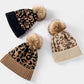 BeanieHatz Black Leopard Pom-Pom Cuffed Beanie