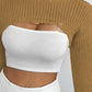 Full Size Distressed Long Sleeve Cropped Sweater