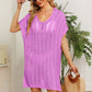 SO JAMAH One Size Openwork Side Slit Knit Dress