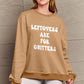 Simply Love Seasonal Themed Full Size LEFTOVERS ARE FOR QUITTERS Graphic Sweatshirt