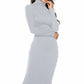 Ribbed Turtleneck Long Sleeve Dress