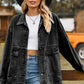 Outer Adventure Full Size Dropped Shoulder Denim Jacket with Pockets