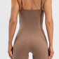Spaghetti Strap Round Neck Romper