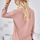 Full Size V-Neck Long Sleeve Blouse