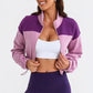 ShaysCoatsnMore Contrast Drawstring Zip Up Jacket