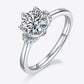 1 Carat Moissanite 925 Sterling Silver Ring  💜