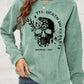 Skull Graphic HALLOWEEN Dropped Shoulder Sweatshirt