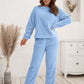 Vixen Teddy Long Sleeve Top and Pants Lounge Set