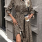Polka Dot Tied Button Up Dress