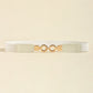 Black, Caramel, or White One Size PU Leather Belt