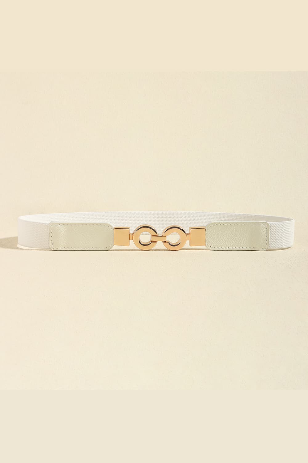 Black, Caramel, or White One Size PU Leather Belt