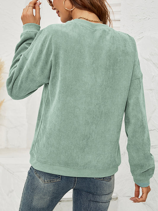 Skull Graphic HALLOWEEN Dropped Shoulder Sweatshirt