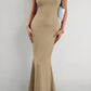 Arlowe Lea Round Neck Sleeveless Maxi Fishtail Dress
