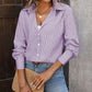Striped Button Up Long Sleeve Shirt