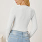 Adryane Jay Zip Up Long Sleeve Bodysuit