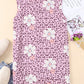 Women's Sarah Full Size Printed Side Slit Round Neck Tank