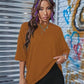 LOS ANGELES Round Neck Dropped Shoulder T-Shirt