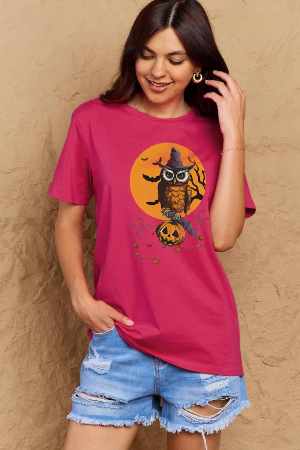 Simply Love Full Size Halloween Theme Graphic Cotton T-Shirt