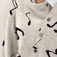 Dropped Shoulder Buttoned Cardigan