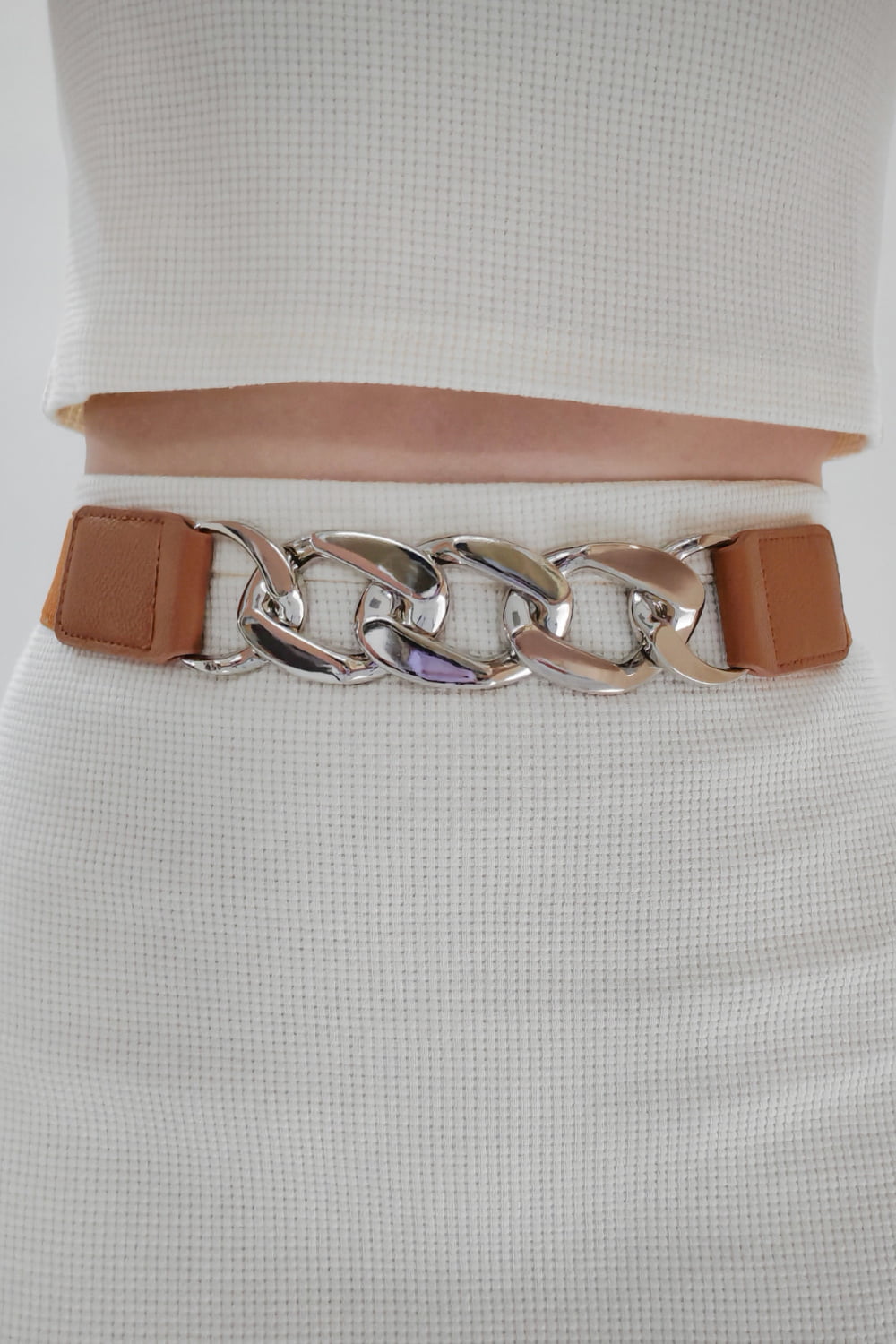 Women's Chain Detail Elastic Belt