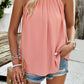 Ruched Grecian Neck Tank