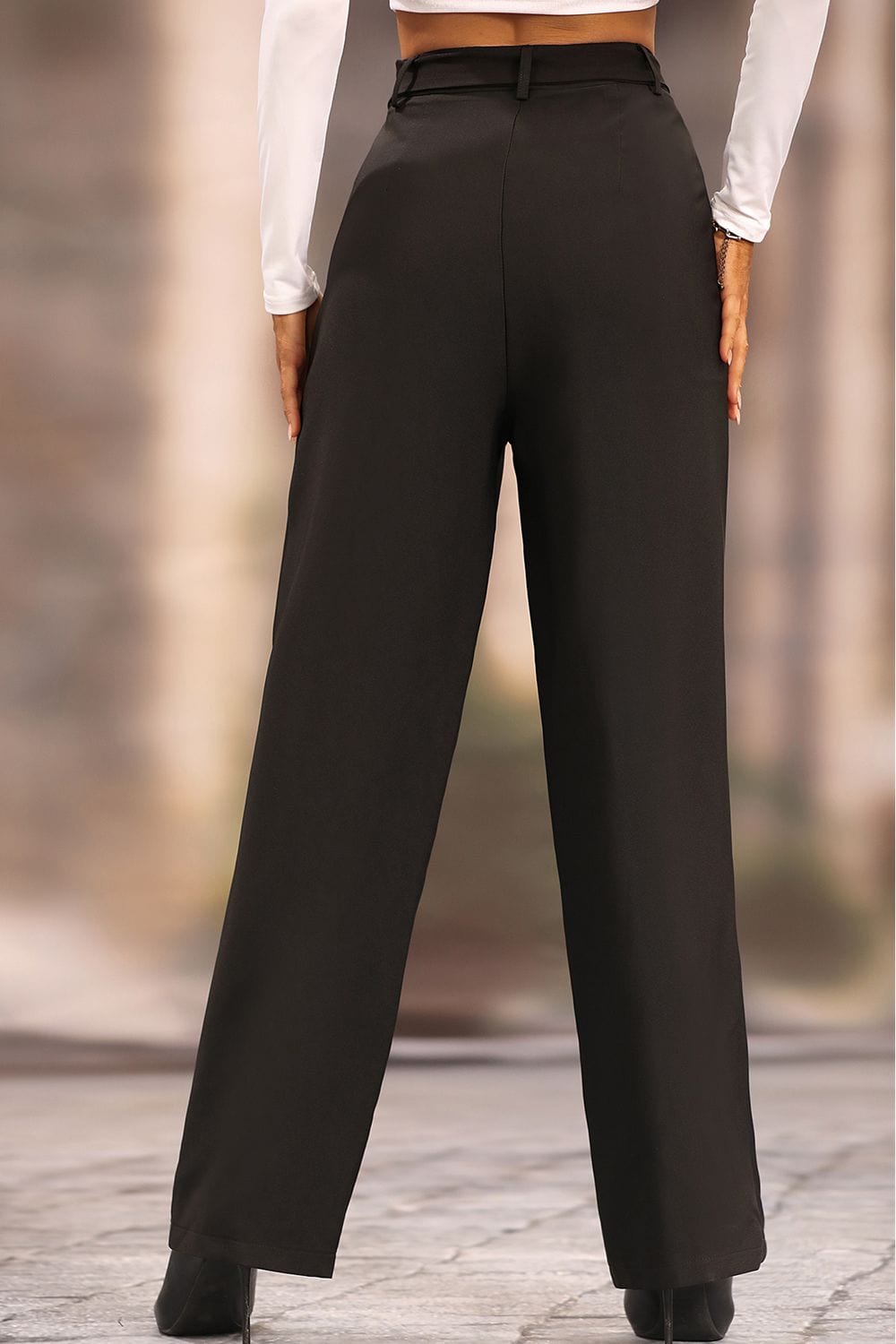 Long Loose Fit Straight Pants