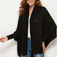 Open Front Batwing Sleeve Cardigan