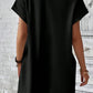 Pocketed Round Neck Short Sleeve Dress