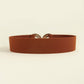 Women's Geometric Buckle Elastic Wide Belt