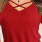 Crisscross Short Sleeve T-Shirt