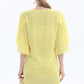Women's DANICA Round Neck Half Flutter Short Sleeve Tunic Blouse