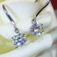 2 Carat Moissanite 6-Prong Drop Earrings
