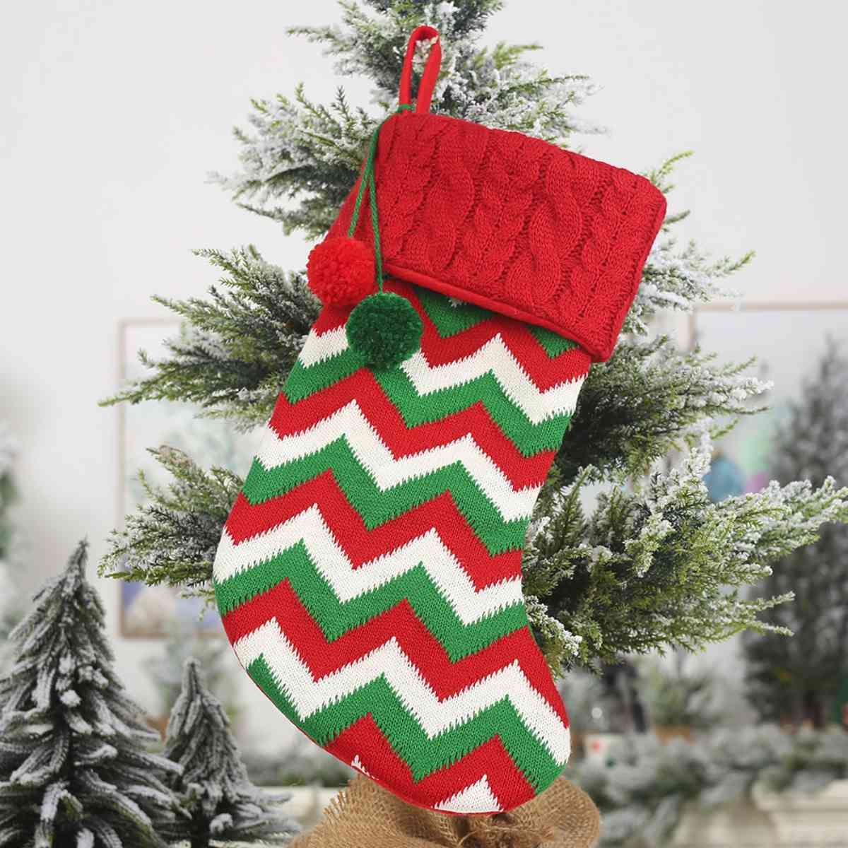 Christmas Stocking Hanging Widget in Assorted Styles 16.1" H x 7.5" W