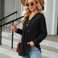 Full Size Long Sleeve Hooded Blouse