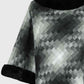 Kenya One Size Faux Fur Trim Poncho