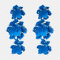 Flower Shape Zinc Alloy Dangle Earrings